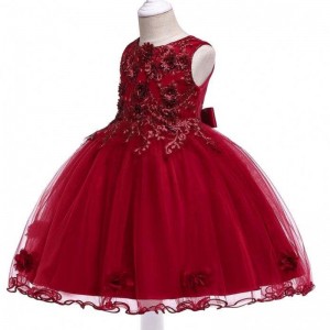 BAIGE High End Kids Dress Puffy Sequin Fairy Princess Flower Girl Tulle Dress Ball Dresses for Girls