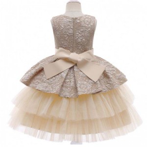 BAIGE Princess Flower Girl Dress Summer Tutu Wedding Birthday Party Kids Teenager Prom Dress Designs