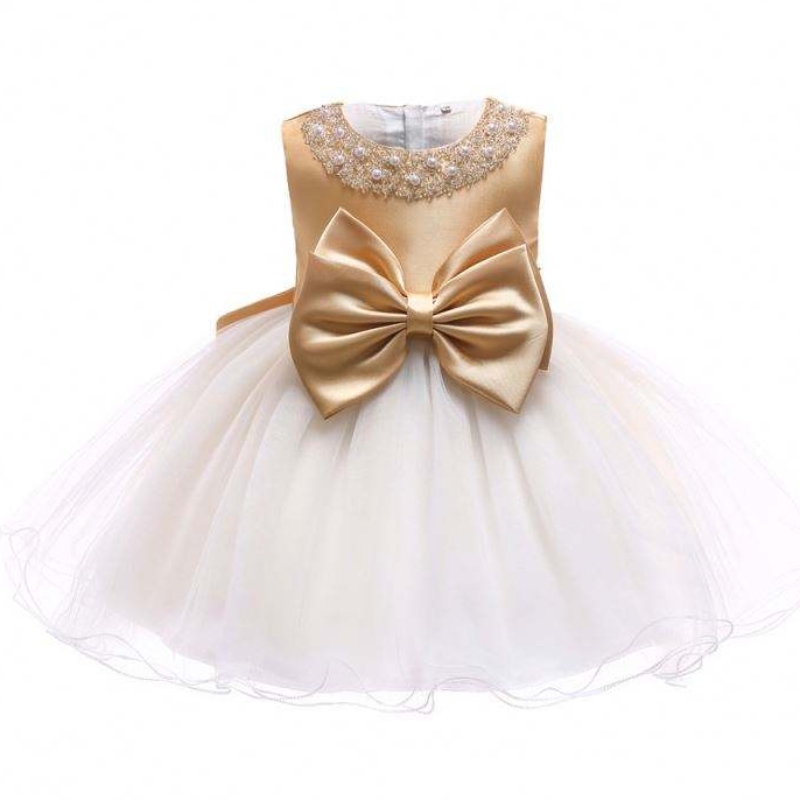 Wholesale Wedding Event Frock Birthday Ceremony Girl Party Dress kids newborn fancy dresses for baby girl L8548