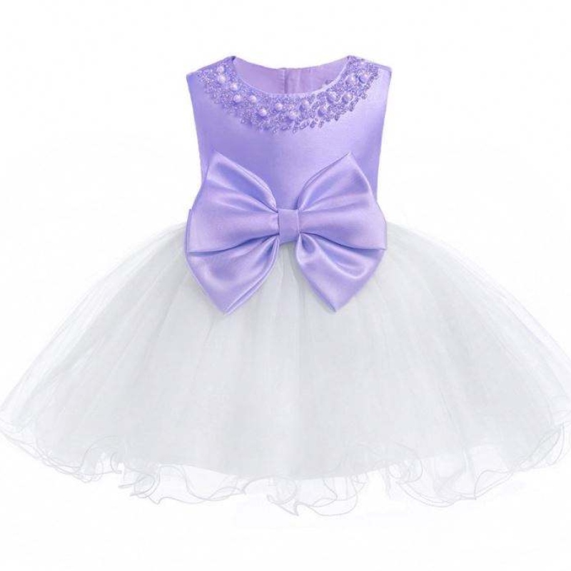 Wholesale Wedding Event Frock Birthday Ceremony Girl Party Dress kids newborn fancy dresses for baby girl L8548