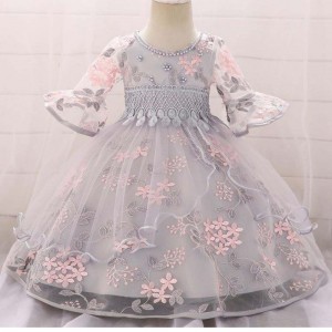 Girl Dress flower Princess Anna Elsa Halloween Costumes Dress Baby Girl Party Dress L5015XZ