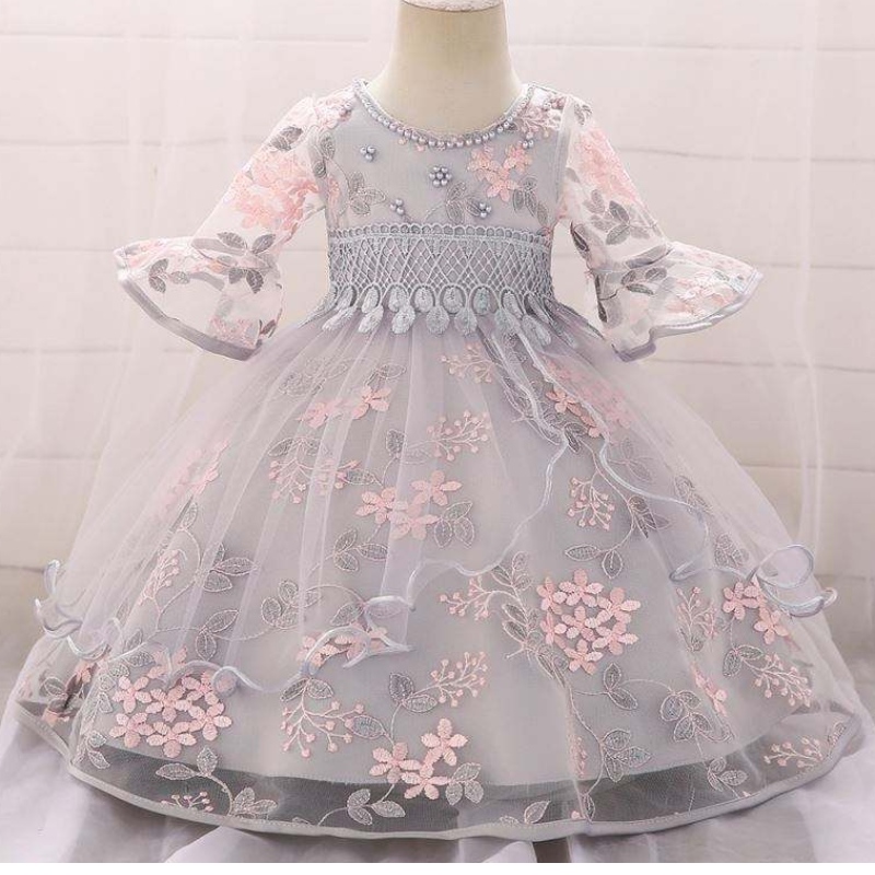 Girl Dress flower Princess Anna Elsa Halloween Costumes Dress Baby Girl Party Dress L5015XZ