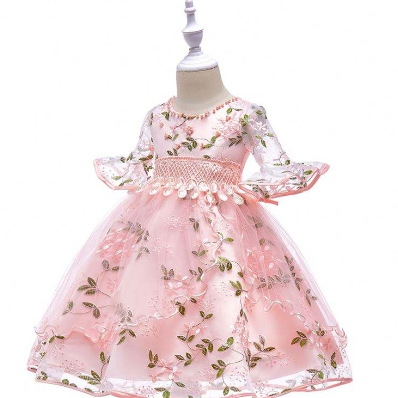 BAIGE New Model Dresses Wedding Girls Party Clothes For Children Baby Girl Frock L5015