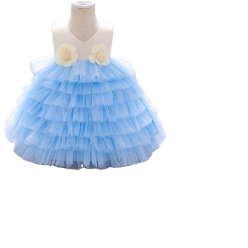 BAIGE Latest Children Birthday Baptism Girl Dress 0-6Years Baby Girls Tutu Dresses