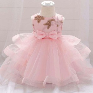 2021Summer New Girls 2-6 Years Toddler Party Wear Infant Princess Spanish Birthday Lace Children Dresses With Bow Waistl L1929XZ