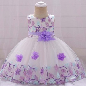 0-2Years Flower Fancy Infant Baby Clothes Kids Newborn Garments Children Gowns L5045XZ