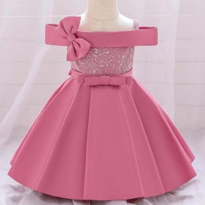 Wholesale Baby Clothes Infant off-shoulder Summer Birthday Party Dress L1959XZ