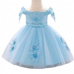 High quality kids frock princess dress children frock design embriodary costumes L5057XZ