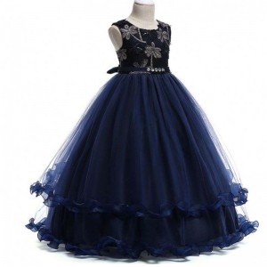 Wholesale Luxury boutique girl frocks birthday party dress wedding event ball gown