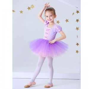 BAIGE Princess Elsa Cotton Clothing Children Apparel Perform Clothes Event Party Outfits Balllet Dress Tutu Design