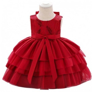 party dress 1 year girl new born baby bow frock girls Formal princess flower dresses