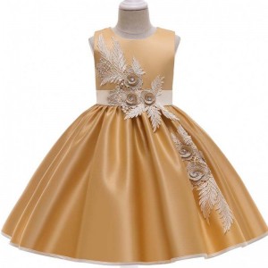 BAIGE Kids Garments Ball Gown Wedding Dresses Latest Design Knee-Length Design Beautiful Children Dress