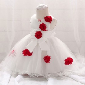 New Design Small Baby Clothes Wholesale Baby Dress Pictures First Communion Birthday Party Fancy Dress T1866XZ