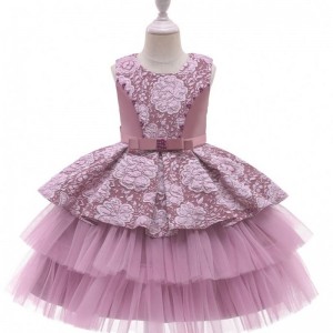 2021 latest garments 3 to 10 years kids party dresses for girls Baby Girl Dress Gowns Flower Girl Dress