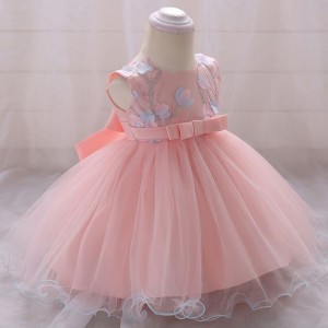 BAIGE Newborn baby Dress Baby Girl Baptism clothes Children Summer frocks designs L1848XZ