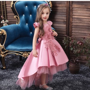 Amazon Children's Trailing Dress Girls Dovetail Mesh Skirt Princess Dress