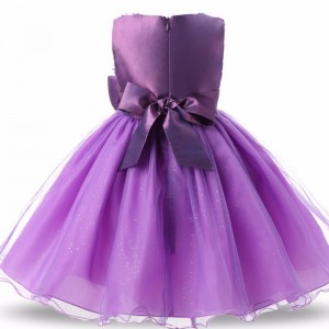 Girls Lace Flower Princess Dress Kids Wedding Birthday Elegant Party Dress Teenager Girl Pageant Gown