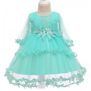 ANSOO Princess Flower Girl Dress Summer Tutu Wedding Birthday Party Kids Dresses For Girls Children Costume Teenager Prom Design