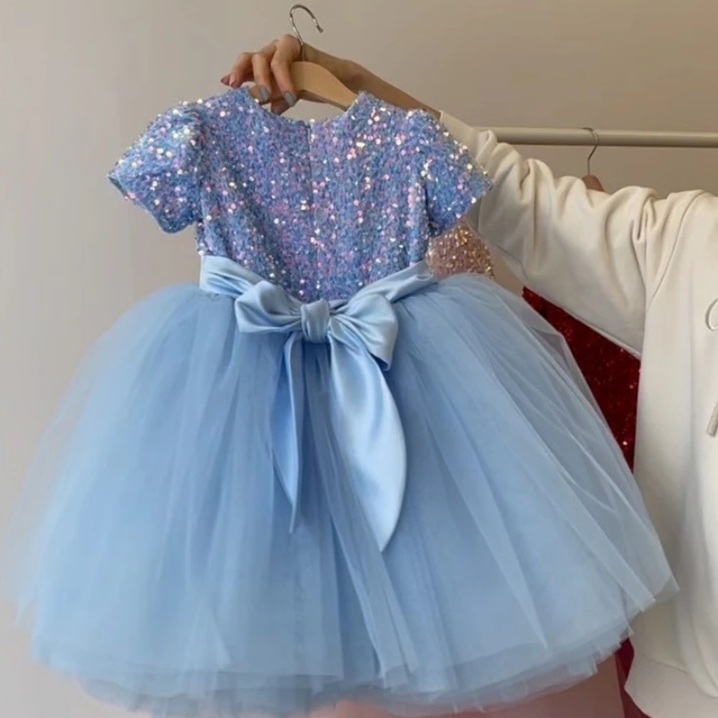Girls Princess Party Dresses for Kids Elegant Bridesmaid Prom Gown Children 4 5 6 7 8 9 10 Years Evening Tutu Carnival Costume