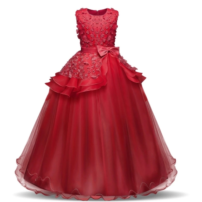 Baby Girl Pageant Formal Dresses Summer Party Wear Girls Birthday Outfits Teen Girls 8 14T Christening Gown Tutu Boutique Dress