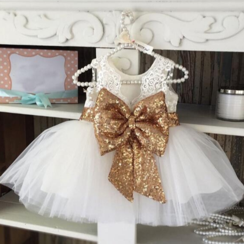 Baby Girl Dresses For Baby Kids 1 2 Years Old Birthday Party Dress Children Elegant Prom Gown