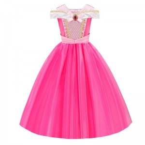 Girls Wedding Fancy Beauty Princess Dress up Party Costume Cosplay Long Dress For A Halloween Birthday Gift