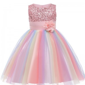 kids Girl Flower Dress Infant Wedding Bridesmaid Birthday Party Pageant Tutu Tulle Princess Dresses