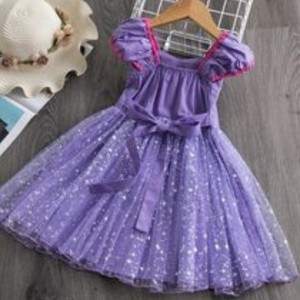 Girls Sophia Rapunzel Princess Dress Fluffy Purple Dress Children's Costumes