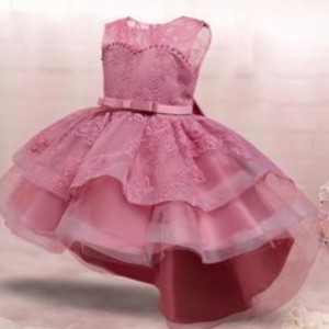 Girls Christmas Princess Dress For Kids Lace Embroidery Flower Dresses Children Wedding Evening Party Prom Gown New Year Costume