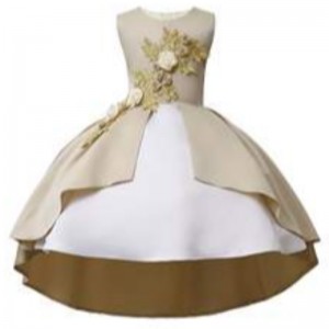 Baby clothing vintage embroidered party wear flower little girls' dresses