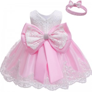 Wholesale Suppliers 0-6 Years Baptism Dress Girl Gown Embroidery Kids Party Wear Flower Girl Dress For Wedding