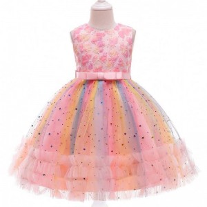 Baige New Arrival Sequins Cake Kids Party Dresses 3-10Years Baby Party Gowns Girls' Dresses