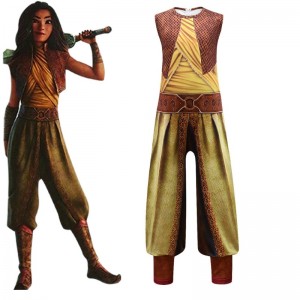 Raya and the Last Dragon Costume for Girls and Adult Halloween Carnival Clothing Kids Cosplay Party Raya Dress up