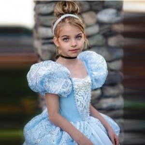 Snow White Girls Princess Costume for Kids Carnival Party Children Clothing Girls Cosplay Dress Up Robe