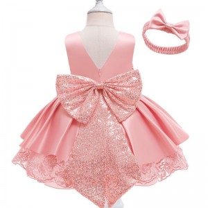 Lace Baby Girl Wedding Dress New Style,1-6 Years Old Pari Dress For Baby Girl