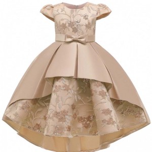 Latest Designs Kids Princess Pageant Wedding Birthday Formal Party flower Swallowtail Girl Dresses