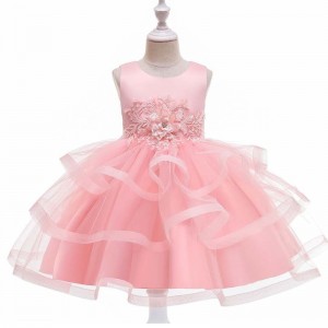 Baige Little Kid Baby Kid Flower Girl Summer Birthday Party Dress Costume Princess Dress 3-10 Years