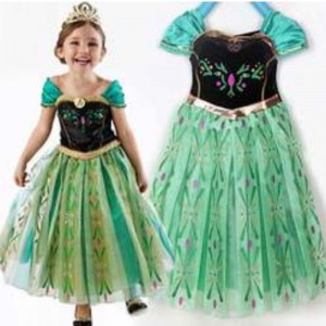 Baige TV&Movie Elsa Anna Girl Party Performance Dresses Halloween Cosplay Dresses Costumes