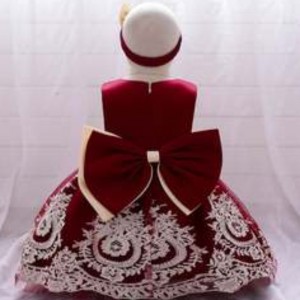 Baige Latest Design Lovely Girl Flower Baby Girl Children Party Western Kids Wedding Dress