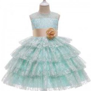 Baige New Children's Princess Dress Lace Layered Sleeveless Flower Girl Wedding Dresses 3 - 49 pieces