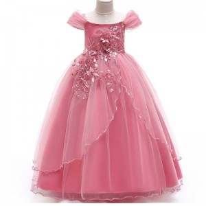 Baige Wholesale Kids Wedding Evening Ball Gown Fancy Princess Frock Beautiful Girl Party Dress