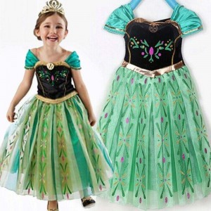 Baige Hot sale Dress Fancy baby frocks elsa costume Girls Cosplay costume party dress for kids 3-8 years