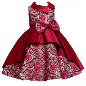 Girls Dresses Holiday Party Ball Gown Dress Halloween Costume Irregular Skirts Sleeveless Printed Princess Dresses