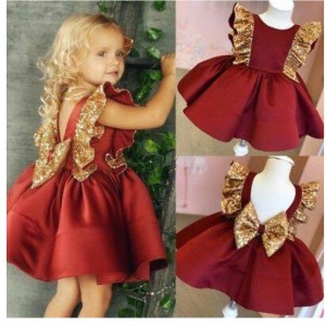 Baige Lovely Kids Dress Garments 2020 New Design Girls Wedding Frock Birthday Party Dress L1968XZ