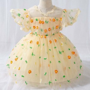 2020 Baige Garment Baby Girl Princess Skirt Rainbow Baby Girls Dress L1948XZ