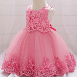 Baige Summer Baby Girls Dress Infant Girls Party Costume Embroidery Floral Dress L5097XZ