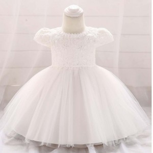 Baige Newborn Baby Frock Christening Baptism Party Formal Infant Dress Baby Girls Dresses L1873XZ