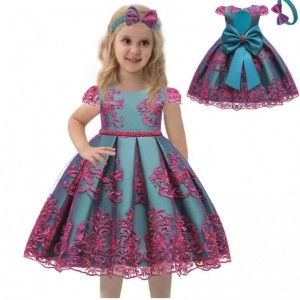 2021 Wholesale Baby Smoking Clothing Girl Frock Designs 0-6Years Girl Baptism Dresses 7933