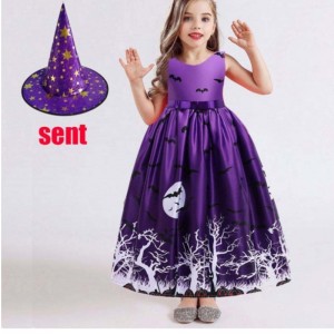 Hot Sale Halloween Children Costumes Little Girl Short Dresses 3-10 Years Kids Clothing