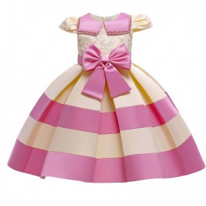 Baige dress for kids children girls dresses 3-10 years children party dress wedding gown